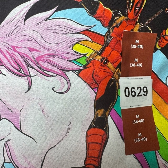 Deadpool Unicorn Men’s & Big Men's Graphic Tee Shirt - Picture 6 of 6